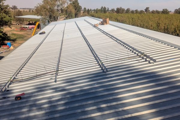 Solar panel roof mounting rails installed by Quantum Electrical Services